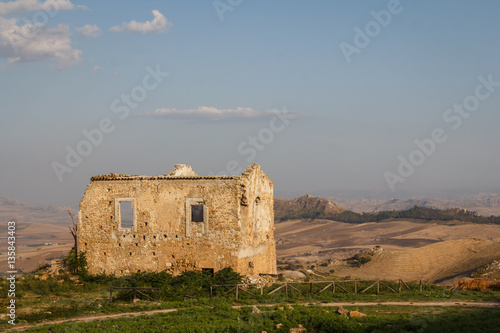 Old house standing over the ruins of the ancient city of Morgant