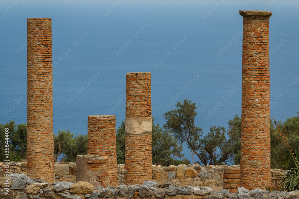Ruins of the ancient city of Tindari (Tindarys), Sicily island,