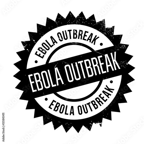 Ebola Outbreak stamp. Grunge design with dust scratches. Effects can be easily removed for a clean, crisp look. Color is easily changed.