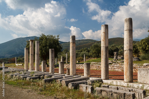 Ruins of the ancient Greek city of Messinia (Messini, Messenia),