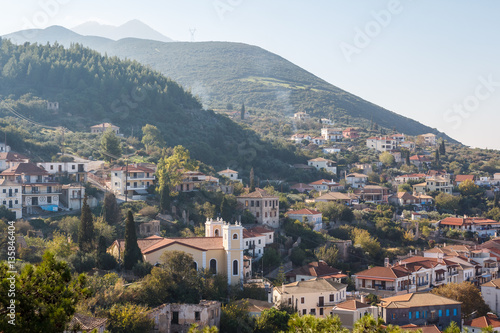 A view over Kyparissia village, Peloponnese, Greece