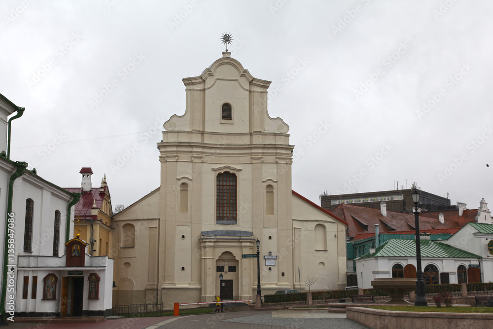 Belarus. Minsk. View at Church of St.Joseph 