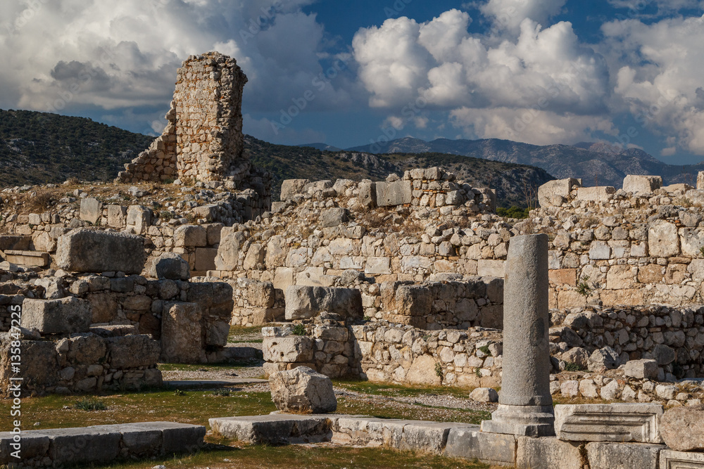 Ruins of the ancient city Xantos, Turkey