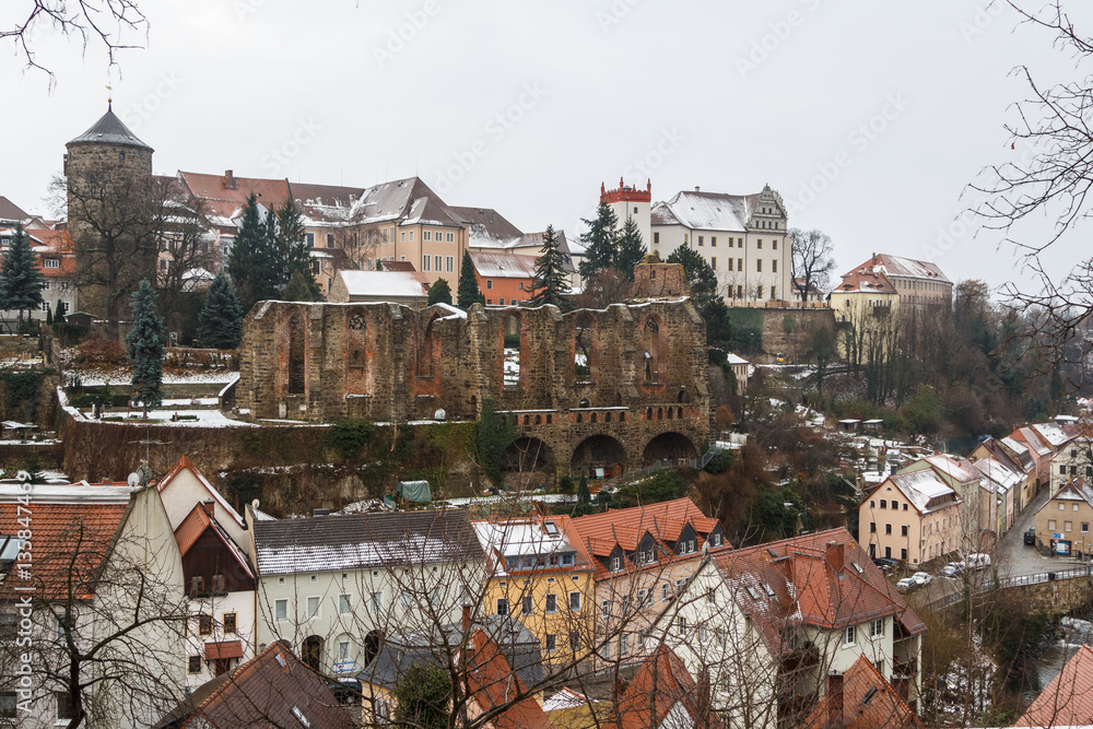 A view over historic part of Bautzen town, Saxony, Germany