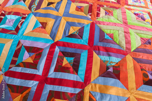 Patchwork quilt. Handmade