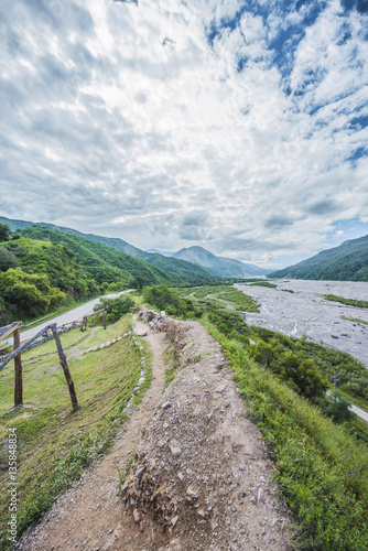 Rio Grande river in Jujuy, Argentina.