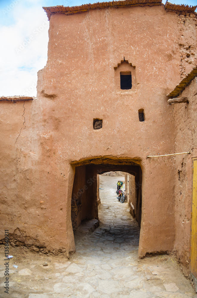 Fototapeta premium inside the kasbah Ait Benhaddou
