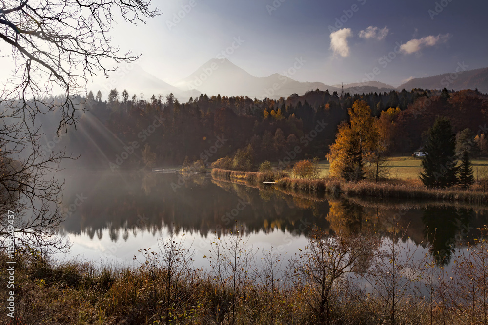 Fototapeta premium Am Aichwaldsee, Oesterreich