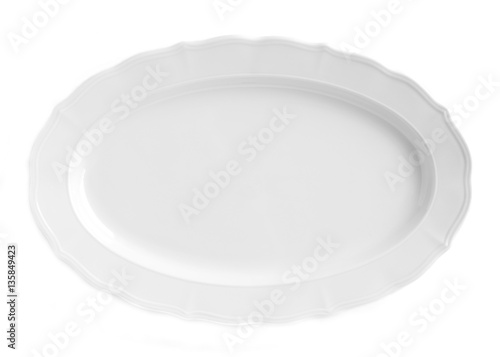 White Oval Serving Platter