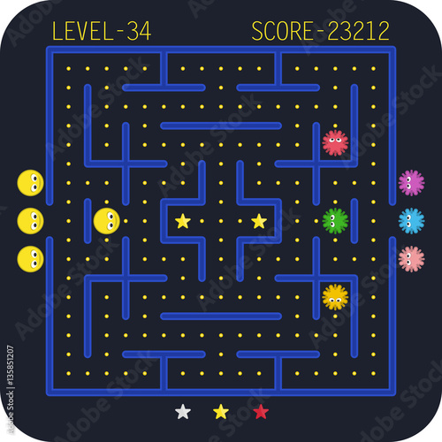 Arcade video game concept.