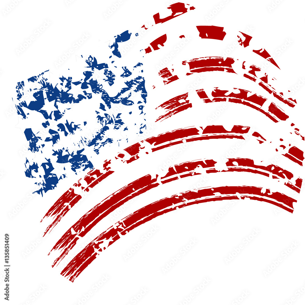 Obraz premium Grunge USA flag