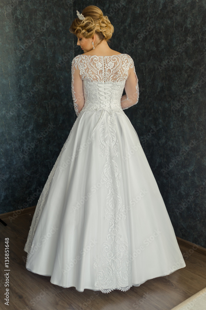 bride in wedding dress.morning bride bride in wedding dress.morning bride