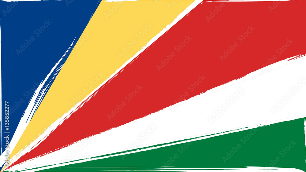 Grunge Seychelles flag Grunge Seychelles flag
