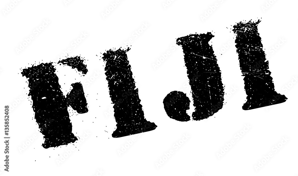 Fiji stamp. Grunge design with dust scratches. Effects can be easily removed for a clean, crisp look. Color is easily changed. Fiji stamp. Grunge design with dust scratches. Effects can be easily removed for a clean, crisp look. Color is easily changed.