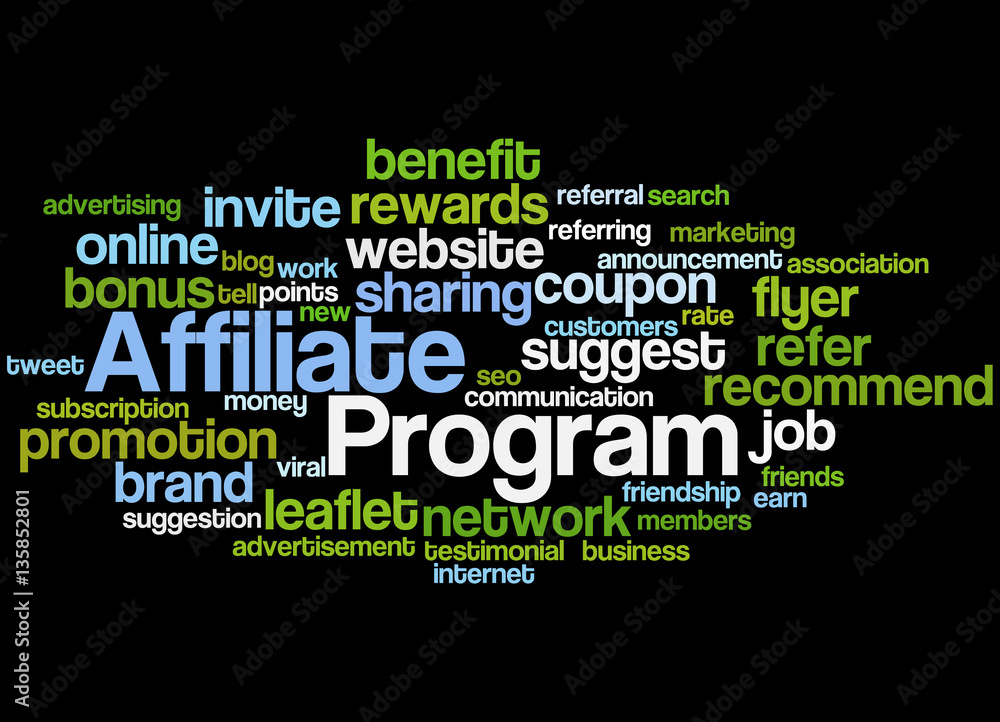 Affiliate Program, word cloud concept 6 Affiliate Program, word cloud concept 6