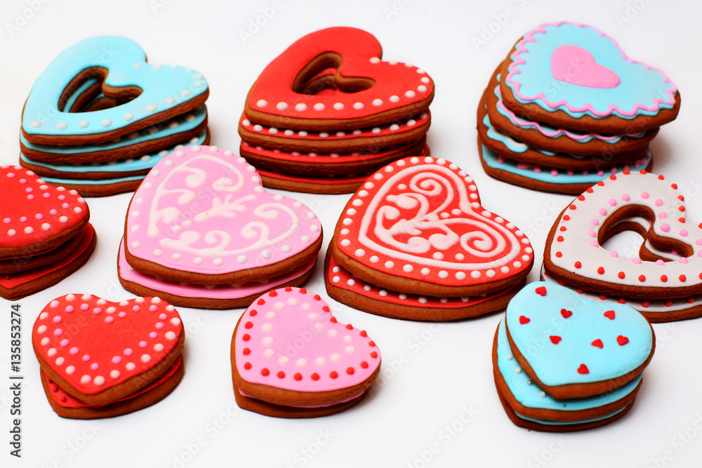 gingerbread hearts for Valentine's day gingerbread hearts for Valentine's day