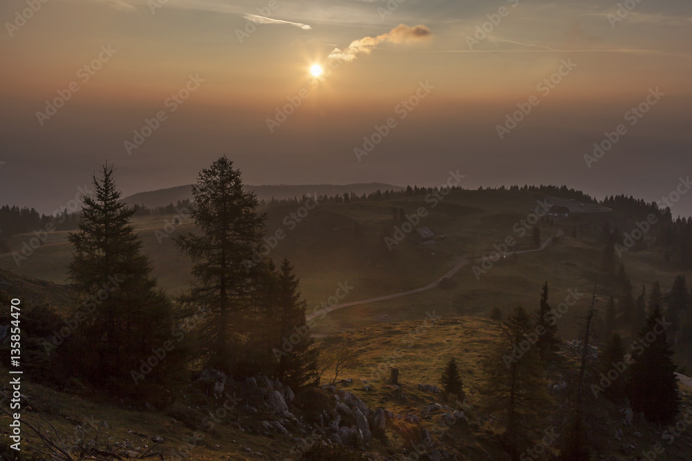 Sonnenaufgang am Dobratsch Sonnenaufgang am Dobratsch