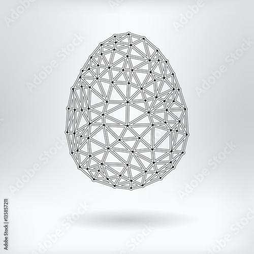 Vector Net Symbol of Egg