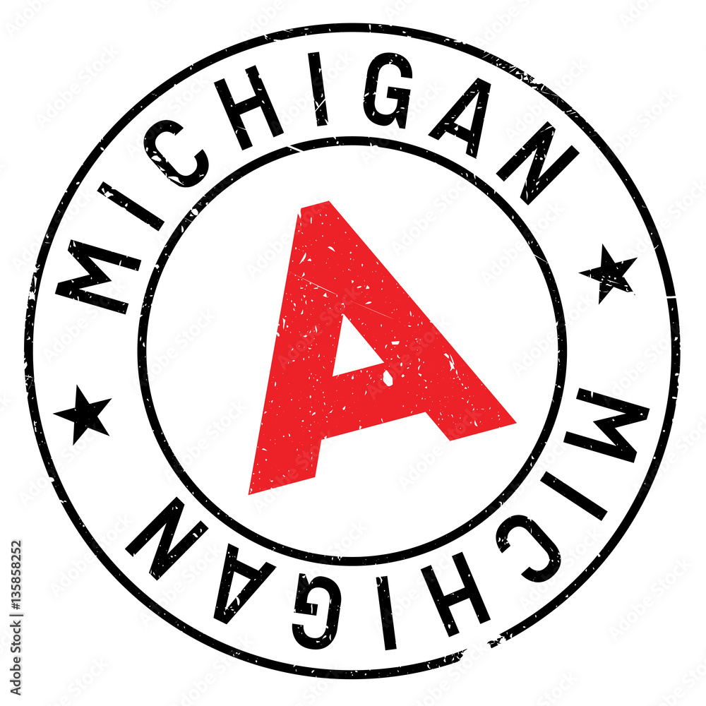 Michigan stamp. Grunge design with dust scratches. Effects can be easily removed for a clean, crisp look. Color is easily changed. Michigan stamp. Grunge design with dust scratches. Effects can be easily removed for a clean, crisp look. Color is easily changed.