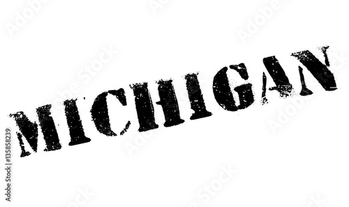 Michigan stamp. Grunge design with dust scratches. Effects can be easily removed for a clean, crisp look. Color is easily changed.