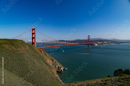 Golden Gate bridge view from Battery Spence
