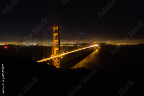 Golden Gate bridge in the night