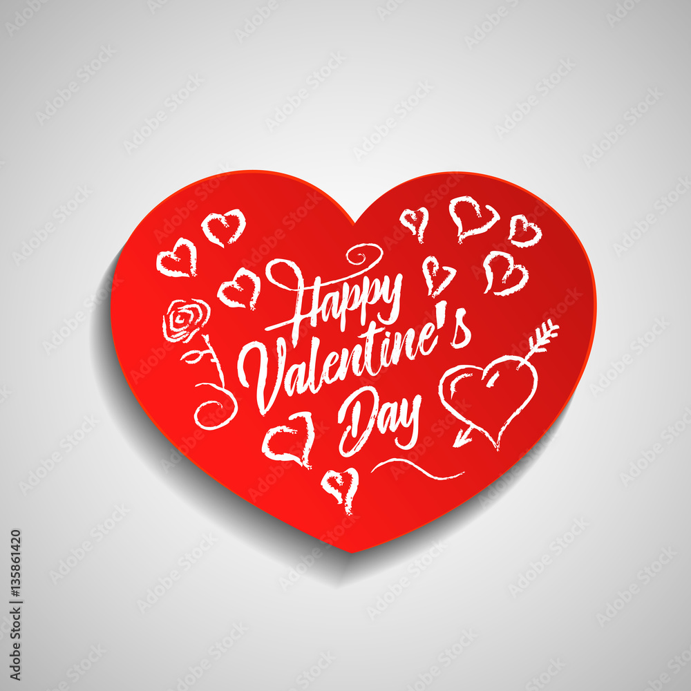 Hearts background Flat Dynamic Design (for Flyers, Covers, Posters, Banner) Vector illustration.