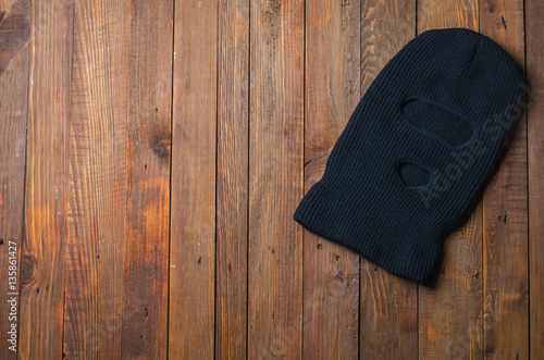 balaclava on the table