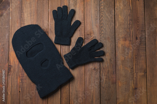 balaclava on the table