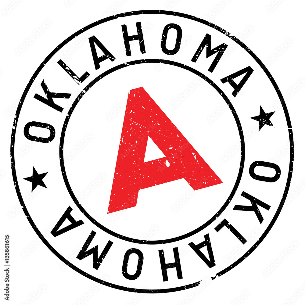 Oklahoma stamp. Grunge design with dust scratches. Effects can be easily removed for a clean, crisp look. Color is easily changed. Oklahoma stamp. Grunge design with dust scratches. Effects can be easily removed for a clean, crisp look. Color is easily changed.
