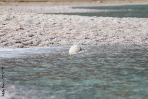 Dead Sea salt stones at the Dead Sea