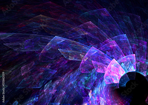 Fractal Abstract Shining Whirl  Background -  Fractal Art © kseniyaomega