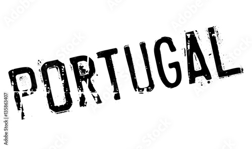 Portugal stamp. Grunge design with dust scratches. Effects can be easily removed for a clean, crisp look. Color is easily changed.