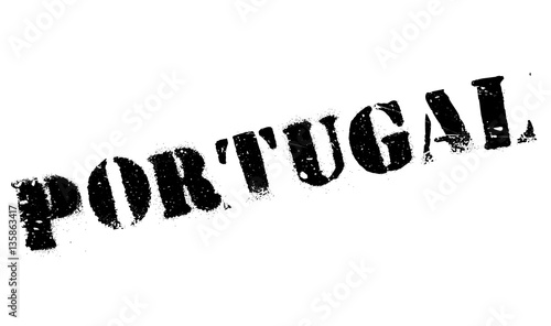 Portugal stamp. Grunge design with dust scratches. Effects can be easily removed for a clean, crisp look. Color is easily changed.