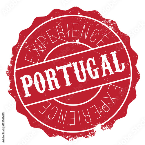 Portugal stamp. Grunge design with dust scratches. Effects can be easily removed for a clean, crisp look. Color is easily changed.