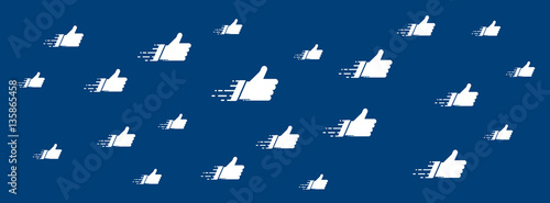 Networks concept for social media banners. Vector composition with white like cloud © gingema