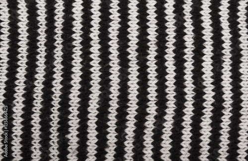 Black and White knitted fabric as background