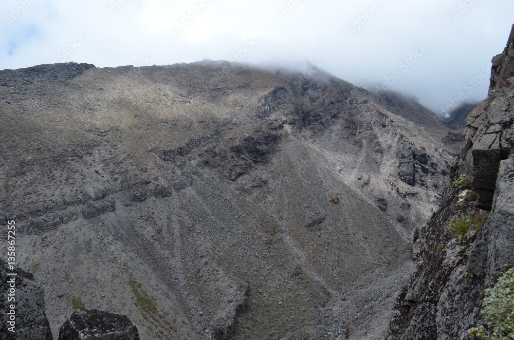 Rocky Terrain on Mt Ruapehu, New Zealand Rocky Terrain on Mt Ruapehu, New Zealand