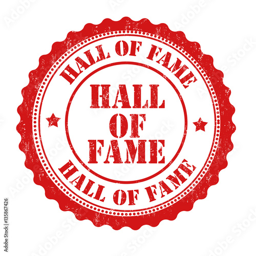 Hall of fame sign or stamp