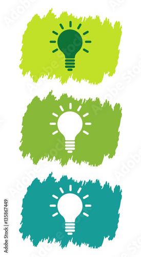 Logo ampoule basse consommation.