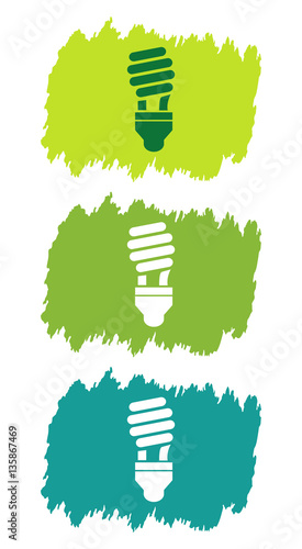 Logo ampoule basse consommation.