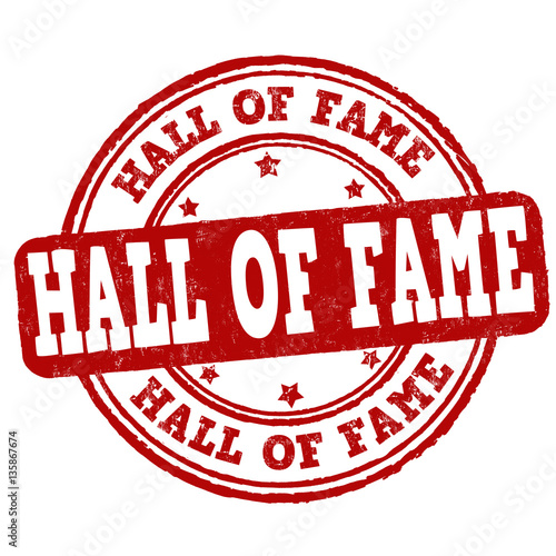 Hall of fame sign or stamp