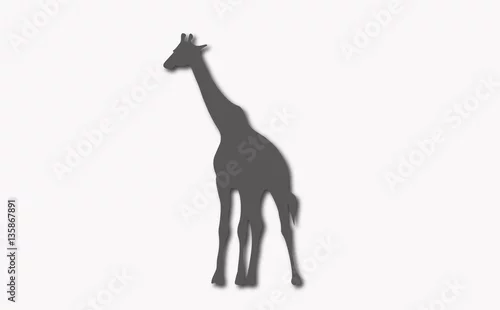 Obraz kształt żyrafy  