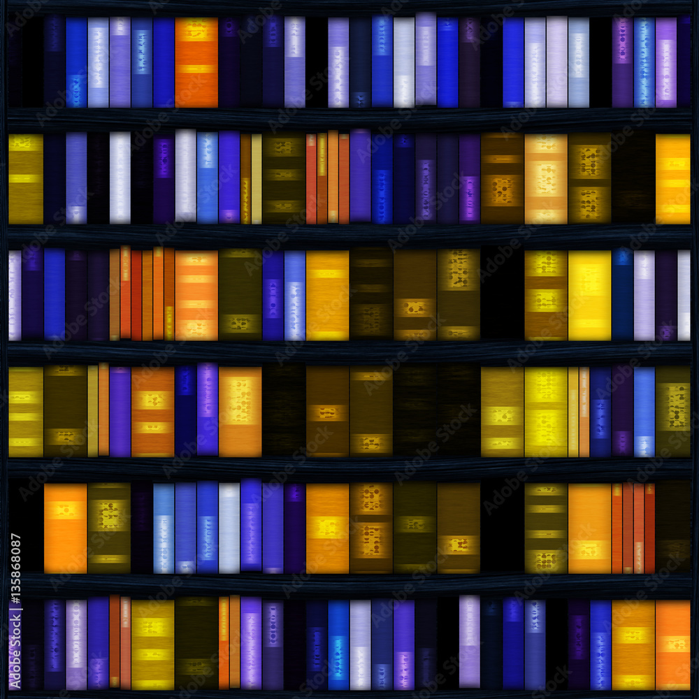Continuous bookshelf pattern
Continuous bookshelf pattern