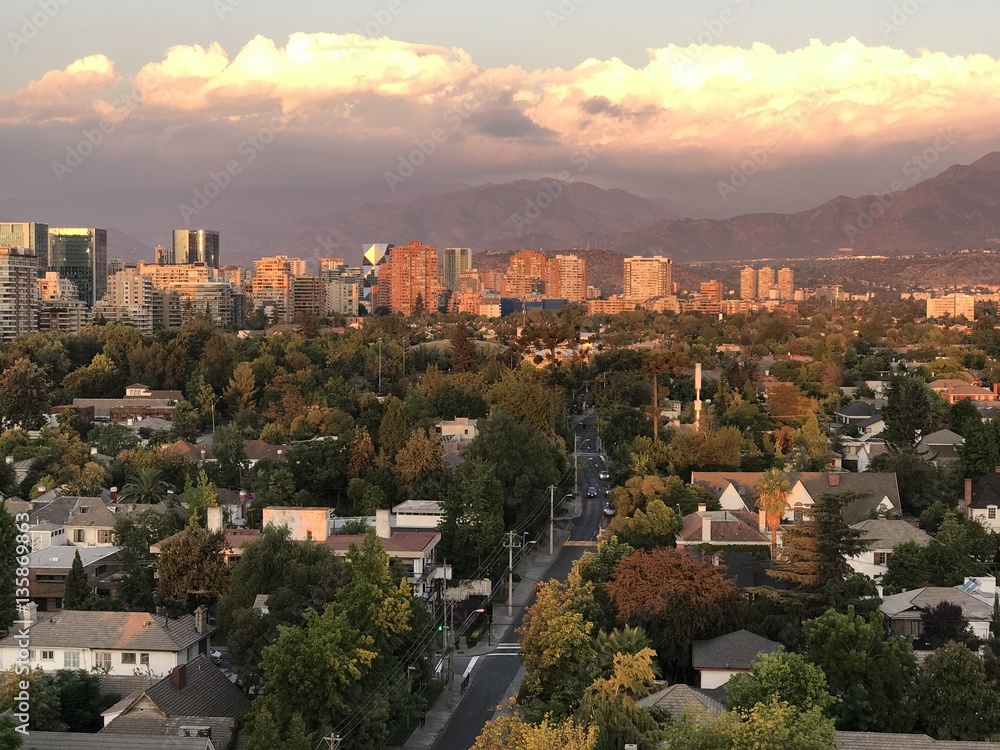 landscape and citywide in Santiago Chile