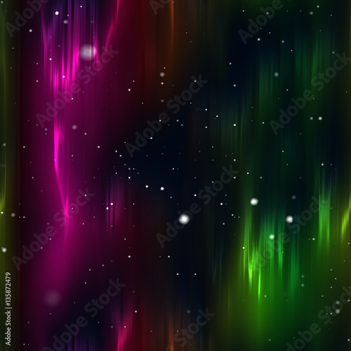 Continuous Aurora Borealis Background 