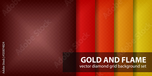 Diamond pattern set 