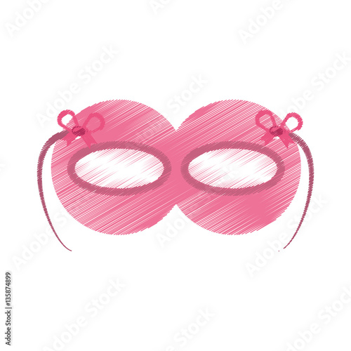 party mask icon image, vector illustration design