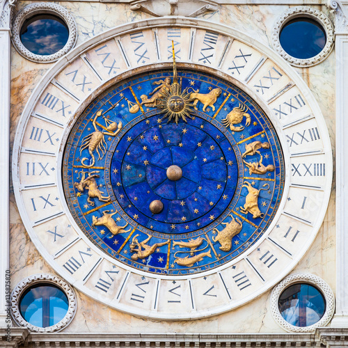 Venice, Italy - St Mark's Clocktower detail