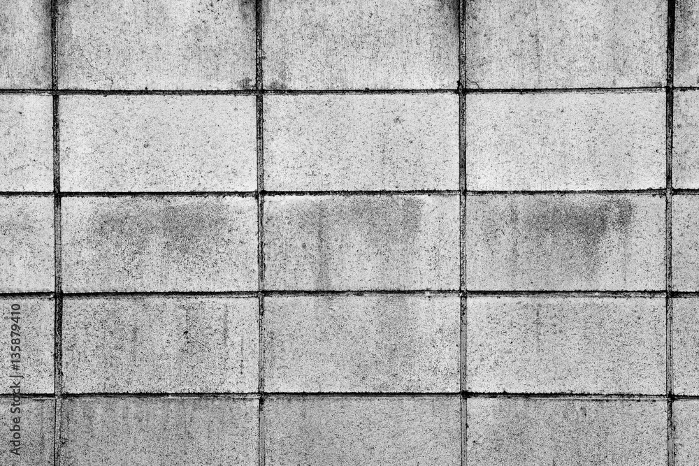 Fototapeta premium Concrete block wall seamless background and pattern texture